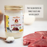 Grass Fed & Finished Beef Tallow 11oz Jar | Doña Blanca